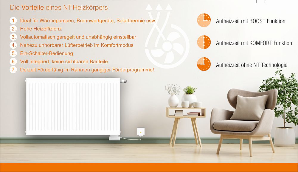 HM Heizkoerper | Vorteile NT-Heizkoerper im Ueberblick | www.klimaworld.com