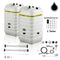 ROTEX Variosafe Heizöltank Set 2x600 L + Grundpaket ANK+B2 | VSF 602