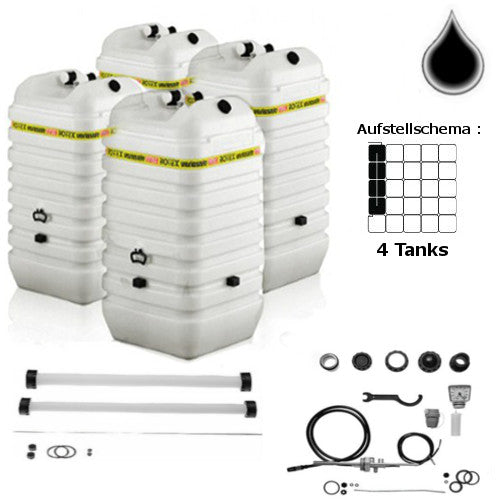 ROTEX Variosafe Heizöltank im Tank 4x600 L + Grundpaket ANK+3xB2, VSF 