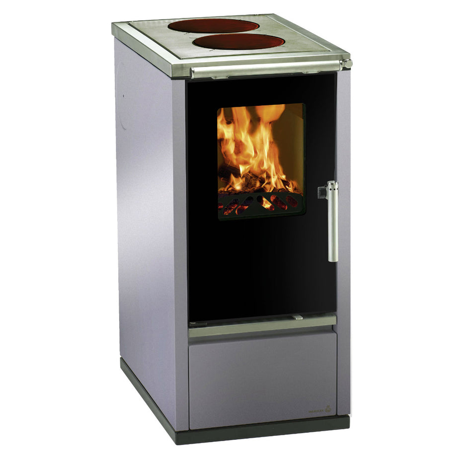 Wamsler Küchenofen W1-40 Edelstahl mit schwarzer Tür | Klimaworld.com