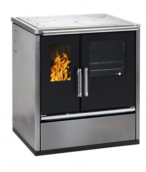 Wamsler Küchenofen W1-75 Edelstahl mit schwarzer Tür | klimaworld.com