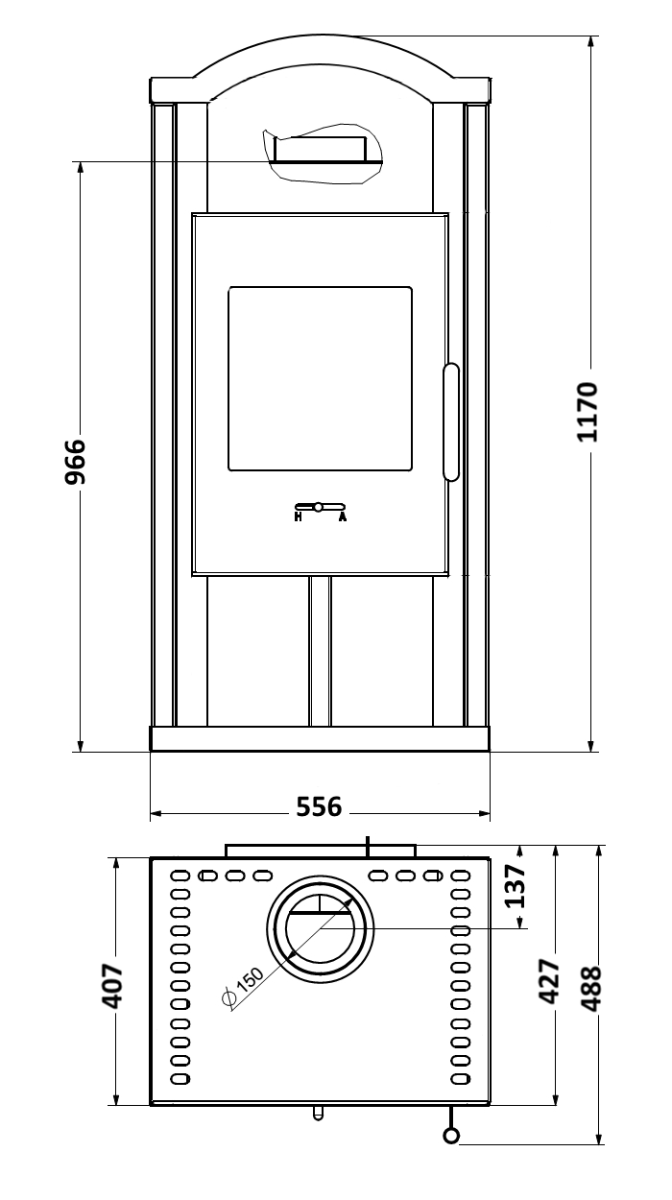 Wamsler Kaminofen Gron Maße | Klimaworld.com