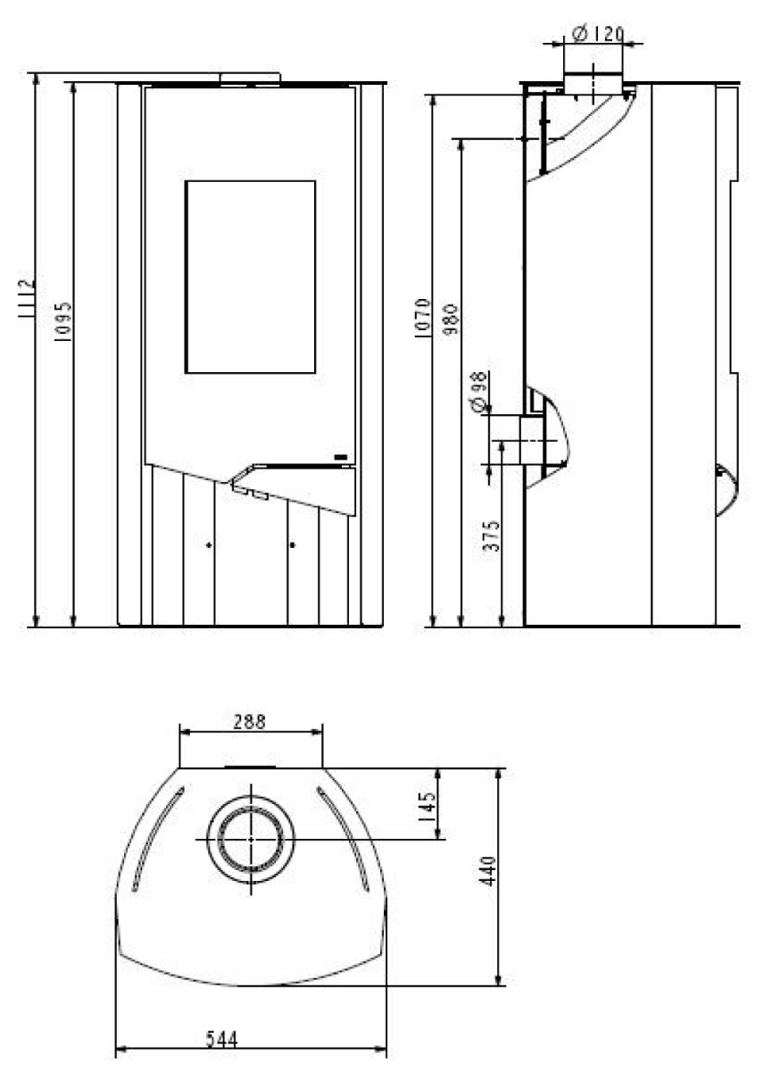 Wamsler Kaminofen N-Line Maße | Klimaworld.com
