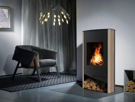 Wamsler Kaminofen N-Line Sandstein Ambiente | Klimaworld.com