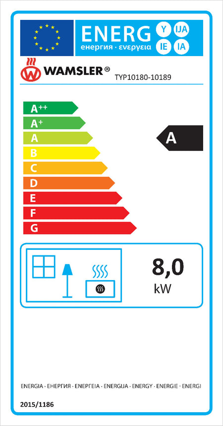 Wamsler Kaminofen Orpheus Energielabel | Klimaworld.com