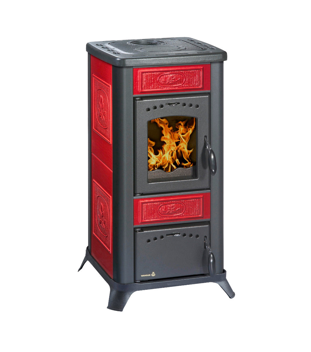 Wamsler Kaminofen Romantik bordeaux Keramik | Klimaworld.com