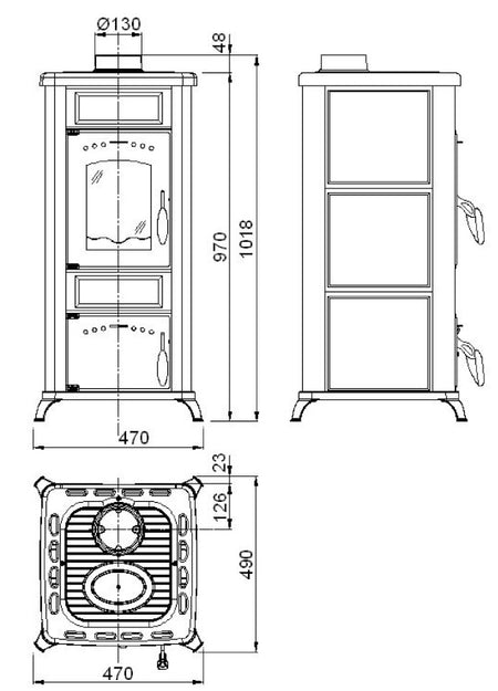 Wamsler Kaminofen Romantik Maße | Klimaworld.com