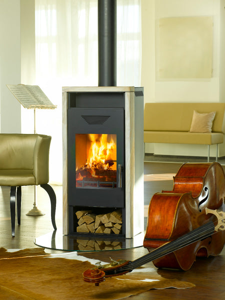 Wamsler Kaminofen Yara Sandstein Ambiente | Klimaworld.com