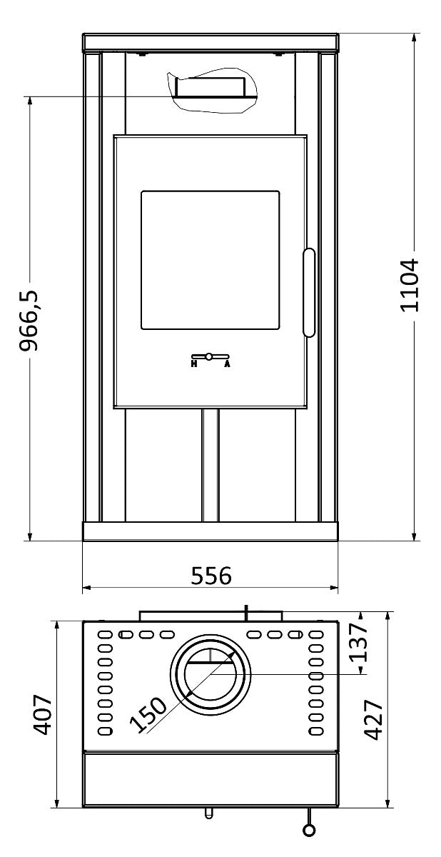 Wamsler Kaminofen Yuna Maße | Klimaworld.com