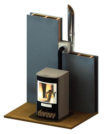 Wanddurchführung 120mm LuxFix12 für einwandige Systeme (EW)