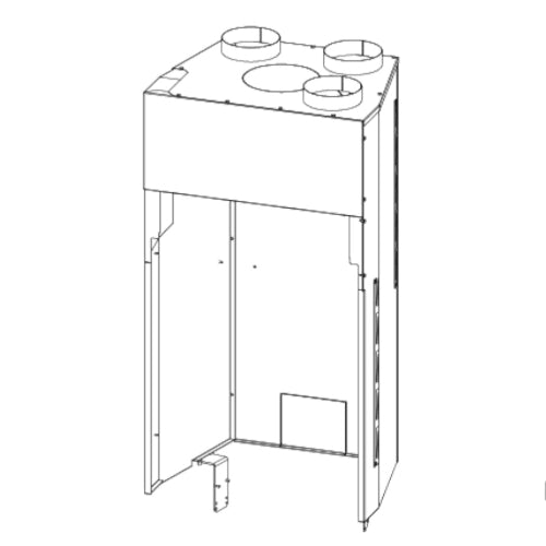 Austroflamm Konvektionsmantel Eckscheibe rechts für 89X49X57/45 S 2.0