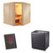 Sentiotec Sauna Komplettset Wellfun Corner | Concept R Combi | 5 Pers.