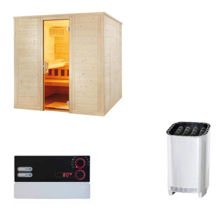 Sentiotec Sauna Komplettset Wellfun Large | Klimaworld