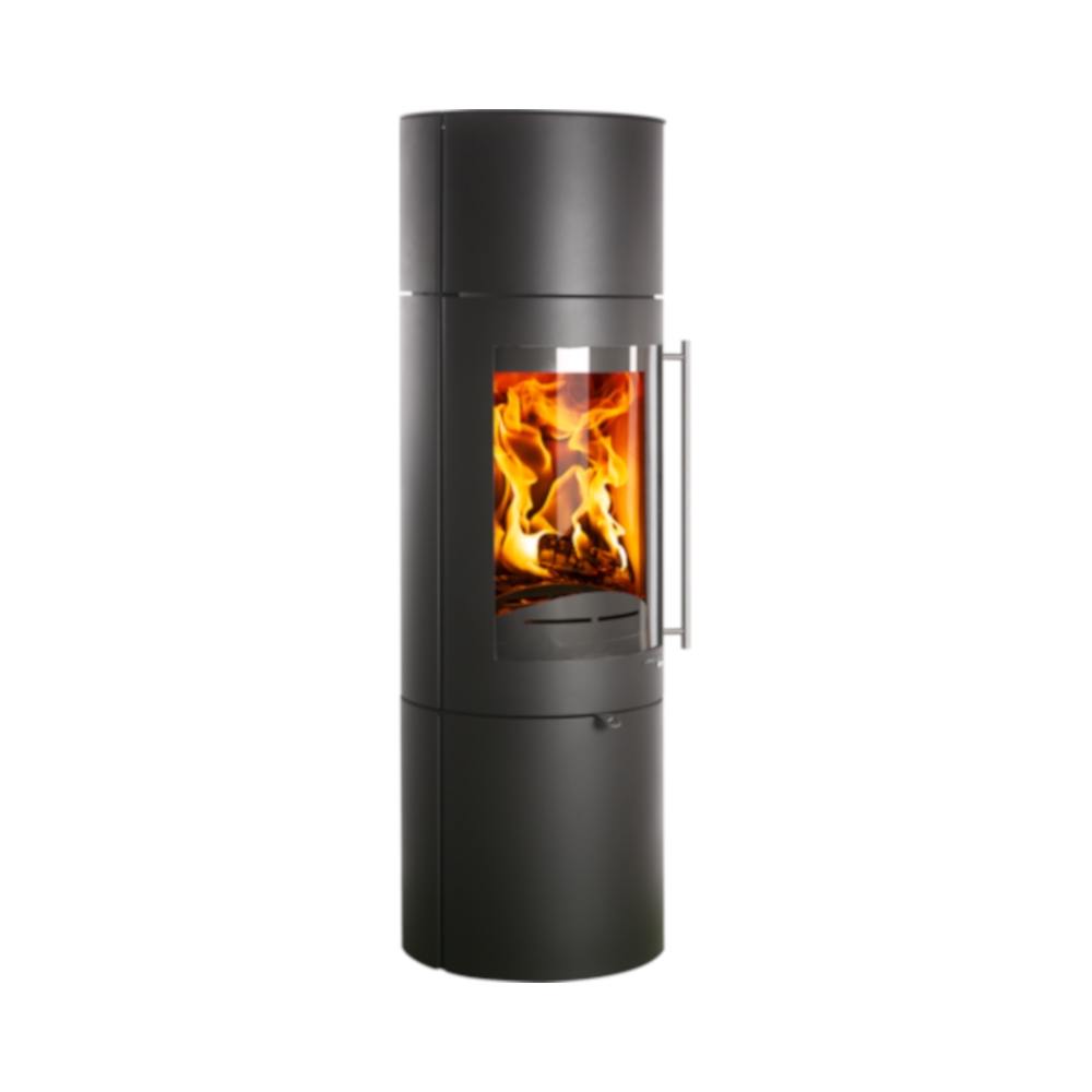 Haas+Sohn | Kaminofen WELS 291.12 RLU Grande, perl-schwarz | 2,5-5,0 kW