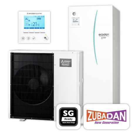 MITSUBISHI | Ecodan Wärmepumpen-Set 5.15 | Zubadan Inverter | 14,0 kW
