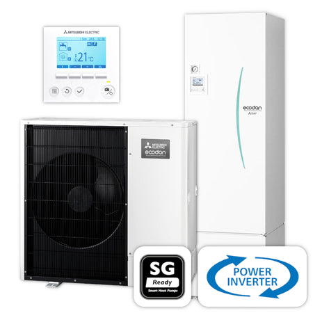 MITSUBISHI | Ecodan Wärmepumpen-Set 6.18 | Power Inverter | 12,0 kW