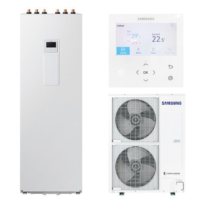 SAMSUNG | Luft-Wasser-Wärmepumpen-Set WPLW-Hub Mono-12-200 | 12 kW 