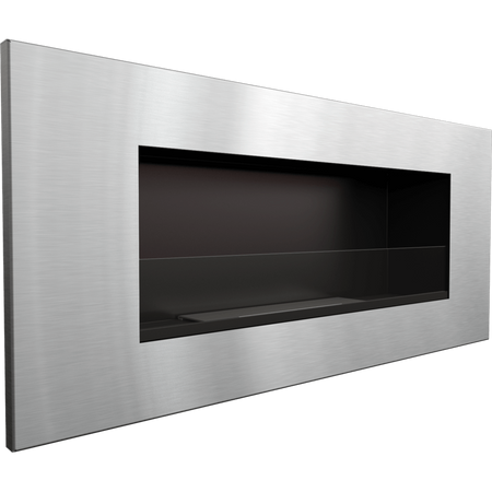 Kratki Biokamin Delta 2 + Glas | DELTA2/CZARNY/SZLIF/TUV/PRZESZKLENIE