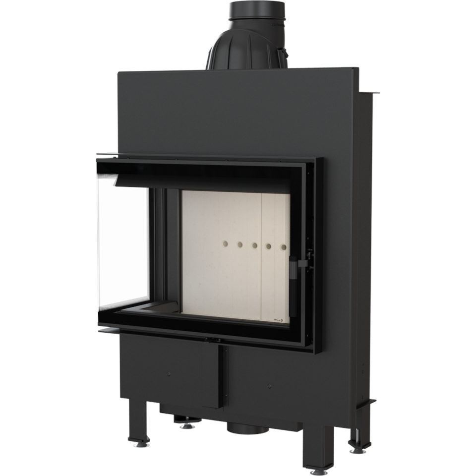 Kratki Kamineinsatz Lucy 12 Slim | Eckscheibe links | 8 kW 