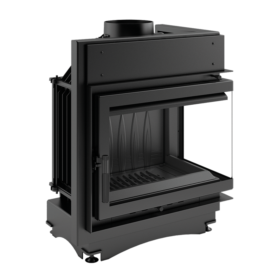 Kratki Kamineinsatz Maja 8 mit Eckscheibe rechts | klimaworld.com