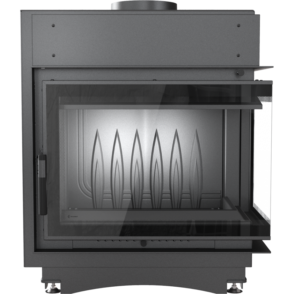 Kratki Kamineinsatz Maja 8 | Eckscheibe rechts DECO | 8kW | MAJA/P/BS/DECO