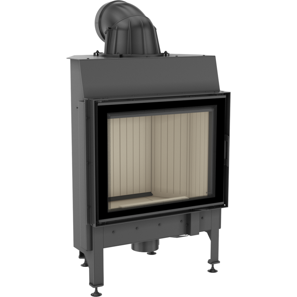 Kratki Kamineinsatz Nadia 10 | gerade Scheibe | Zubehör wählbar | 10 kW
