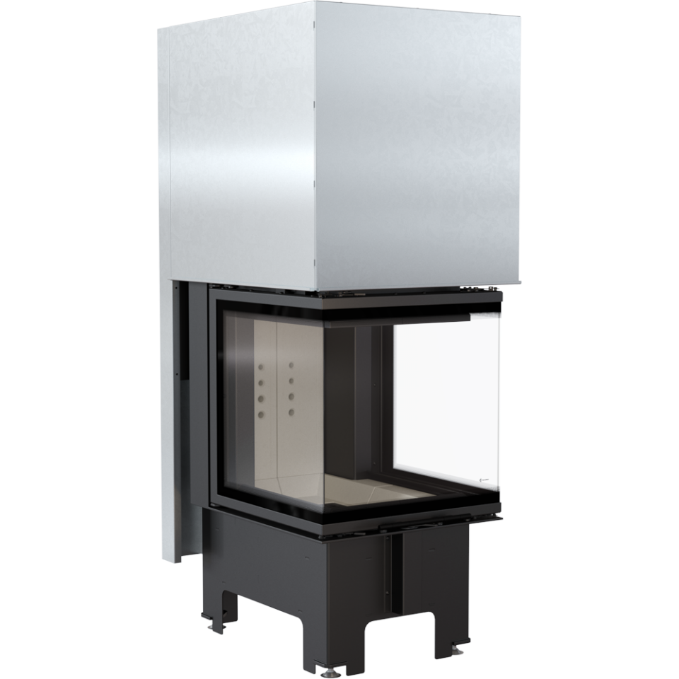 Kratki Warmluftkaminensatz NBC 500/500 dreiseitig hochschiebbar | 8 kW