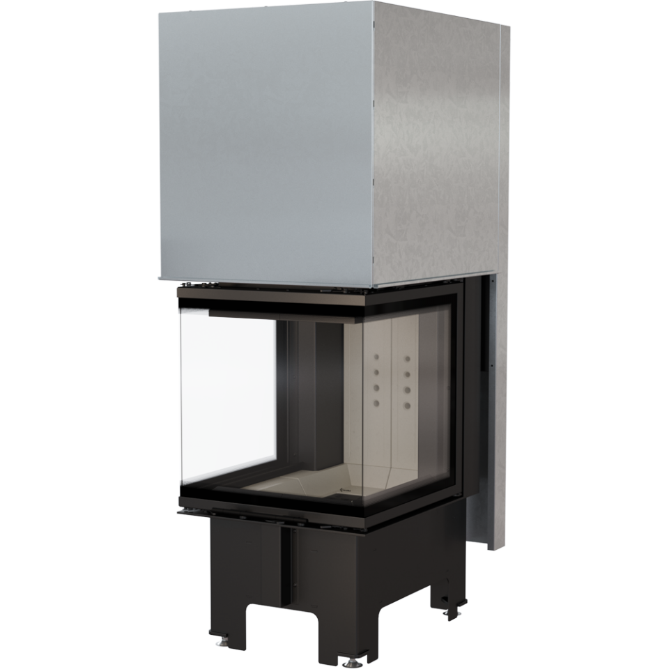 Kratki Warmluftkaminensatz NBC 500/500 dreiseitig hochschiebbar | 8 kW