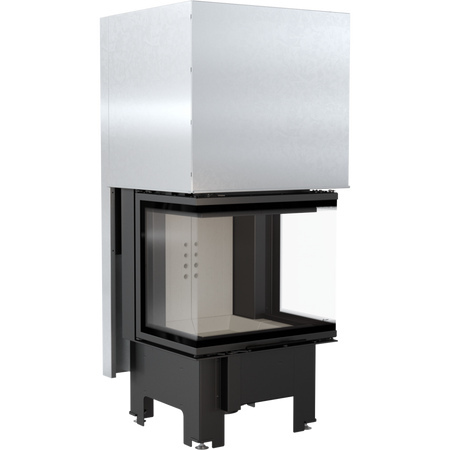 ThermoFlux Kamineinsatz TFA9-HLRF 60/40 | 3-seitig, Guillotine | 9 kW ➔ www.klimaworld.com