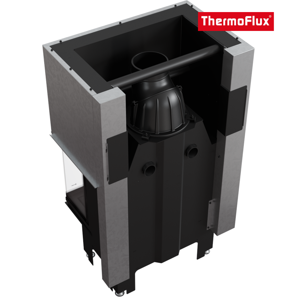 ThermoFlux Kamineinsatz TFA7-HLRF 68/28 | 3-seitig, Guillotine | 7 kW