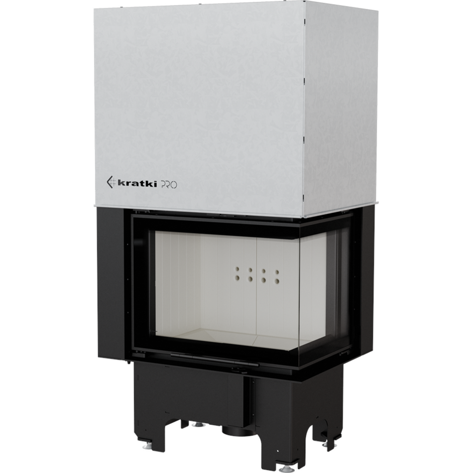 Kratki Kamineinsatz VNP/610/430 | Eckschiebtür rechts | 9 kW ➔ www.klimaworld.com