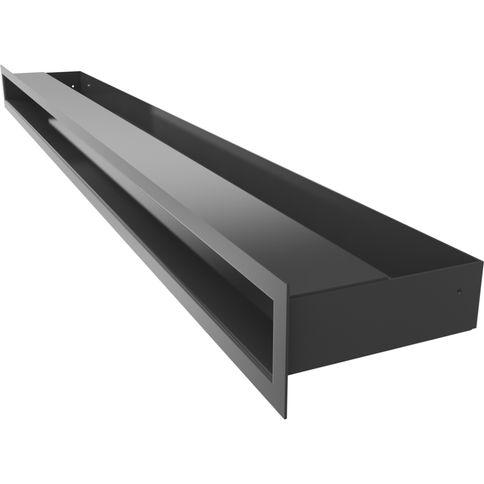 Kratki Lüftungsgitter | 60x1000x80mm | schwarz | LUFT/6/100/C/SF