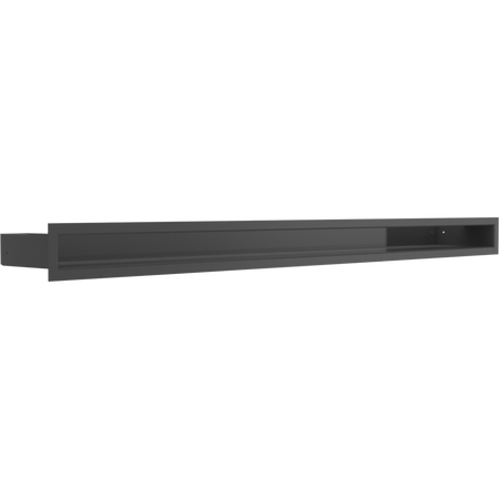 Kratki Lüftungsgitter | 60x1000x80mm | schwarz | LUFT/6/100/C/SF