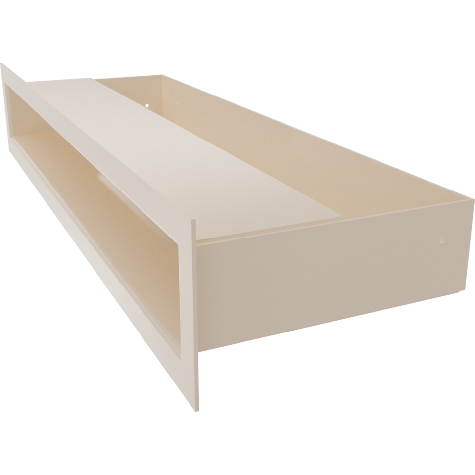 Kratki Lüftungsgitter | 60x400x98mm | creme | LUFT/6/40/K 