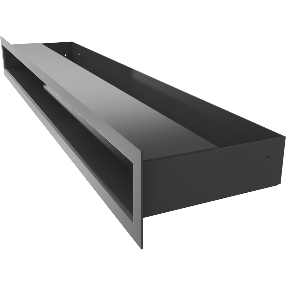 Kratki Lüftungsgitter | 60x600x98mm | schwarz | LUFT/6/60/C