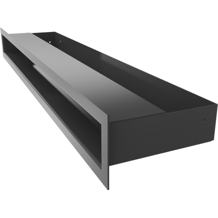 Kratki Lüftungsgitter | 60x600x98mm | schwarz | LUFT/6/60/C