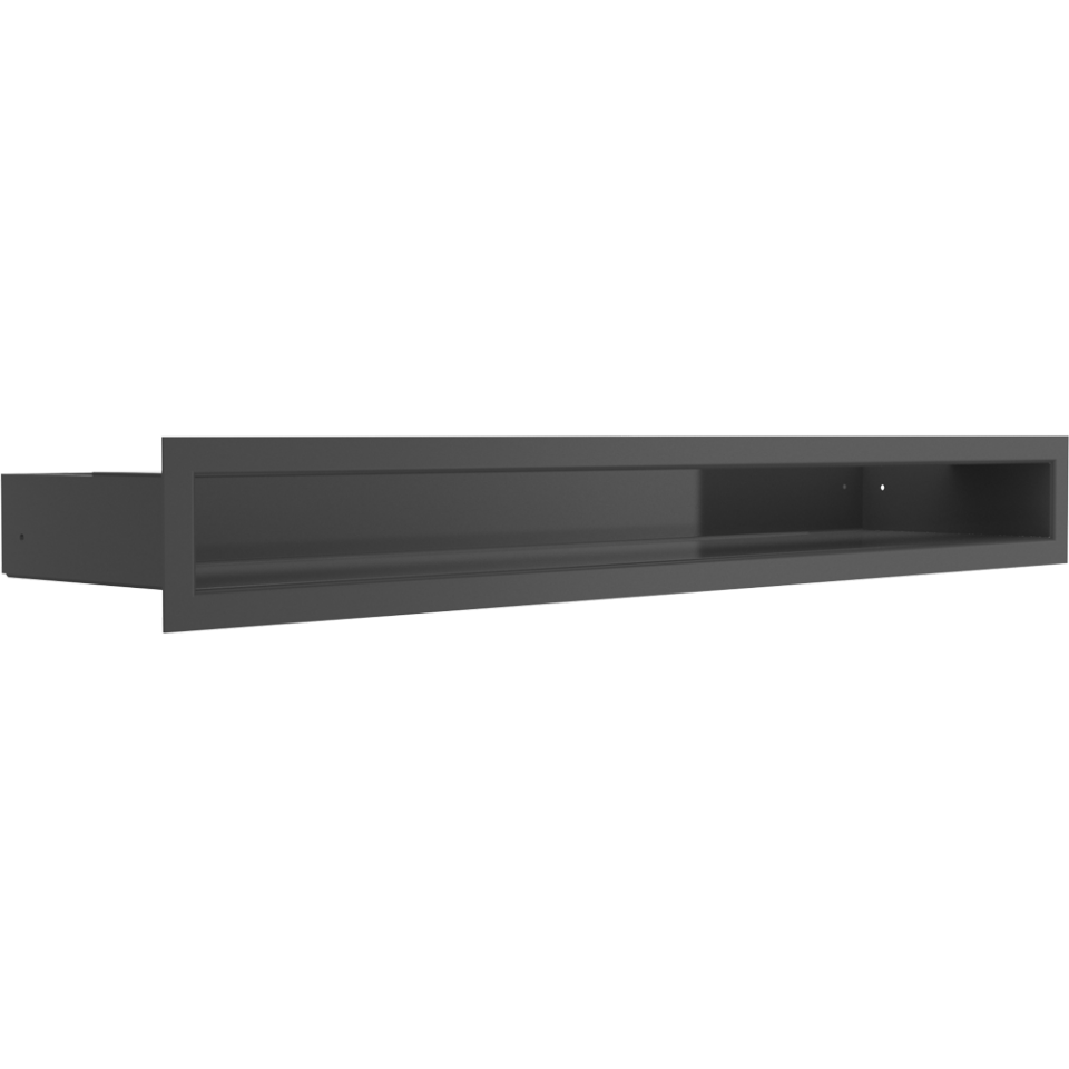 Kratki Lüftungsgitter | 60x600x98mm | schwarz | LUFT/6/60/C