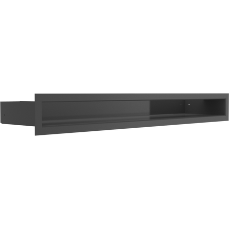 Kratki Lüftungsgitter | 60x600x98mm | schwarz | LUFT/6/60/C