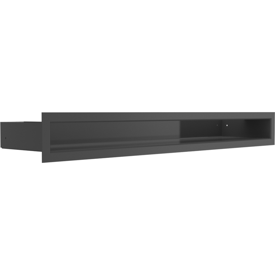 Kratki Lüftungsgitter | 60x600x98mm | schwarz | LUFT/6/60/C