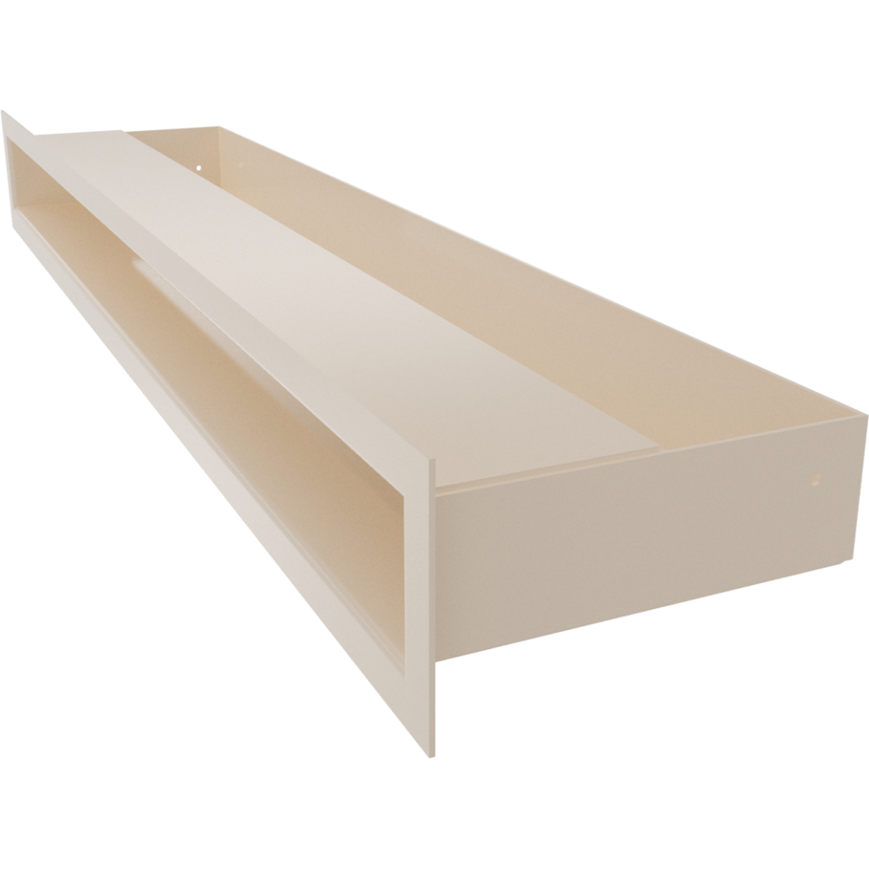 Kratki Lüftungsgitter | 60x600x98mm | creme | LUFT/6/60/K