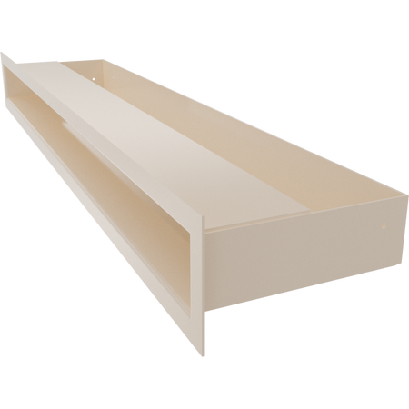 Kratki Lüftungsgitter | 60x600x98mm | creme | LUFT/6/60/K