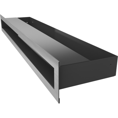 Kratki Lüftungsgitter | 60x600x80mm | geschliffen | LUFT/6/60/SZ/SF