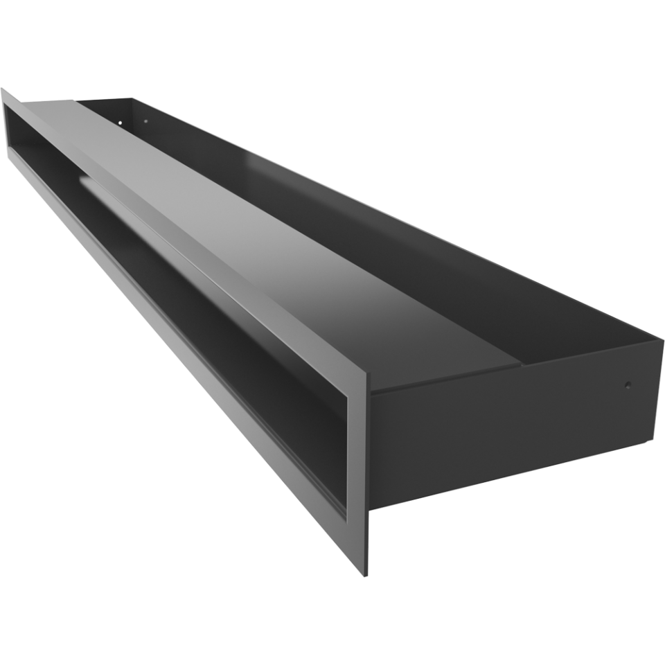 Kratki Lüftungsgitter | 60x800x98mm | schwarz | LUFT/6/80/C 