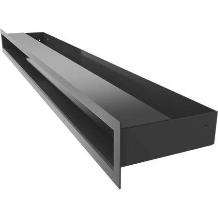 Kratki Lüftungsgitter | 60x800x98mm | schwarz | LUFT/6/80/C 