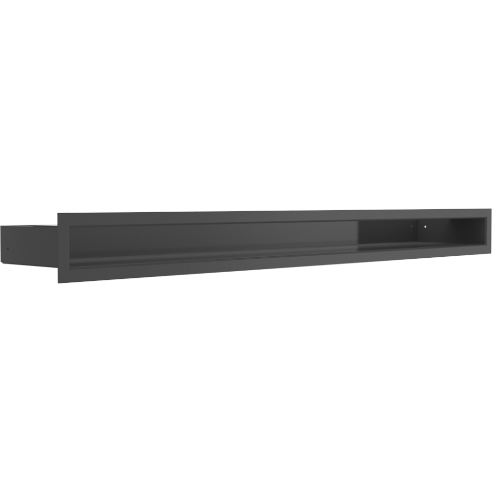 Kratki Lüftungsgitter | 60x800x98mm | schwarz | LUFT/6/80/C 