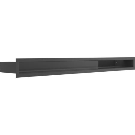 Kratki Lüftungsgitter | 60x800x98mm | schwarz | LUFT/6/80/C 