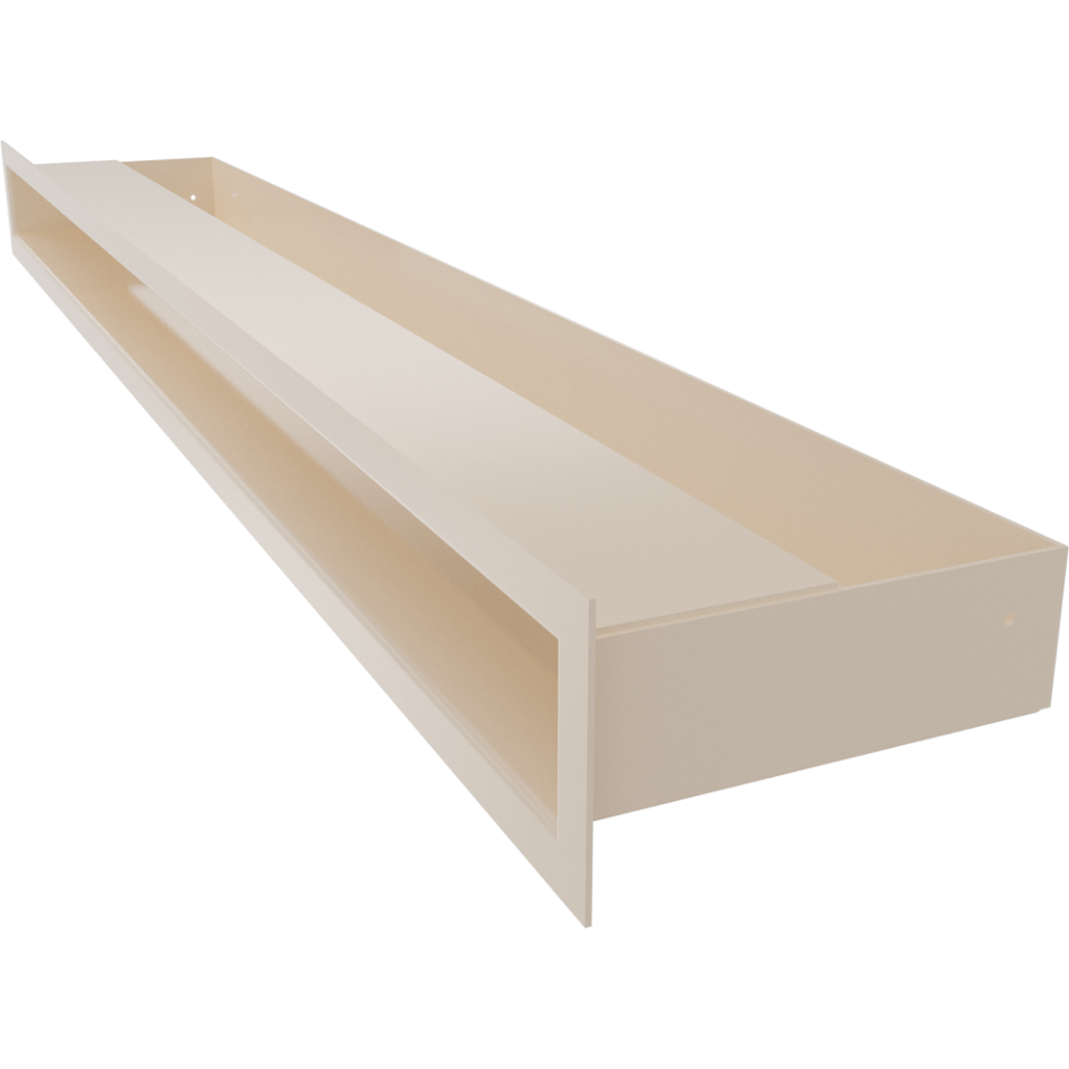 Kratki Lüftungsgitter | 60x800x98mm | creme | LUFT/6/80/K 