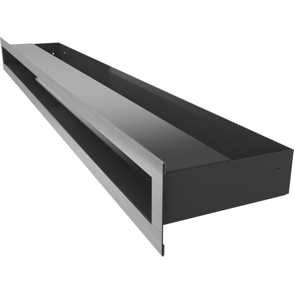 Kratki Lüftungsgitter | 60x800x80mm | geschliffen | LUFT/6/80/SZ/SF