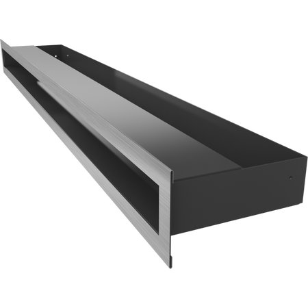 Kratki Lüftungsgitter | 60x800x80mm | geschliffen | LUFT/6/80/SZ/SF