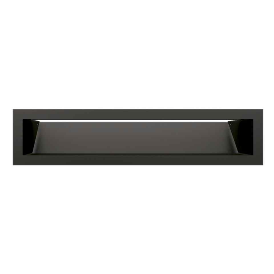 Kratki Lüftungsgitter 45S | 90x400x126,5 mm | schwarz
